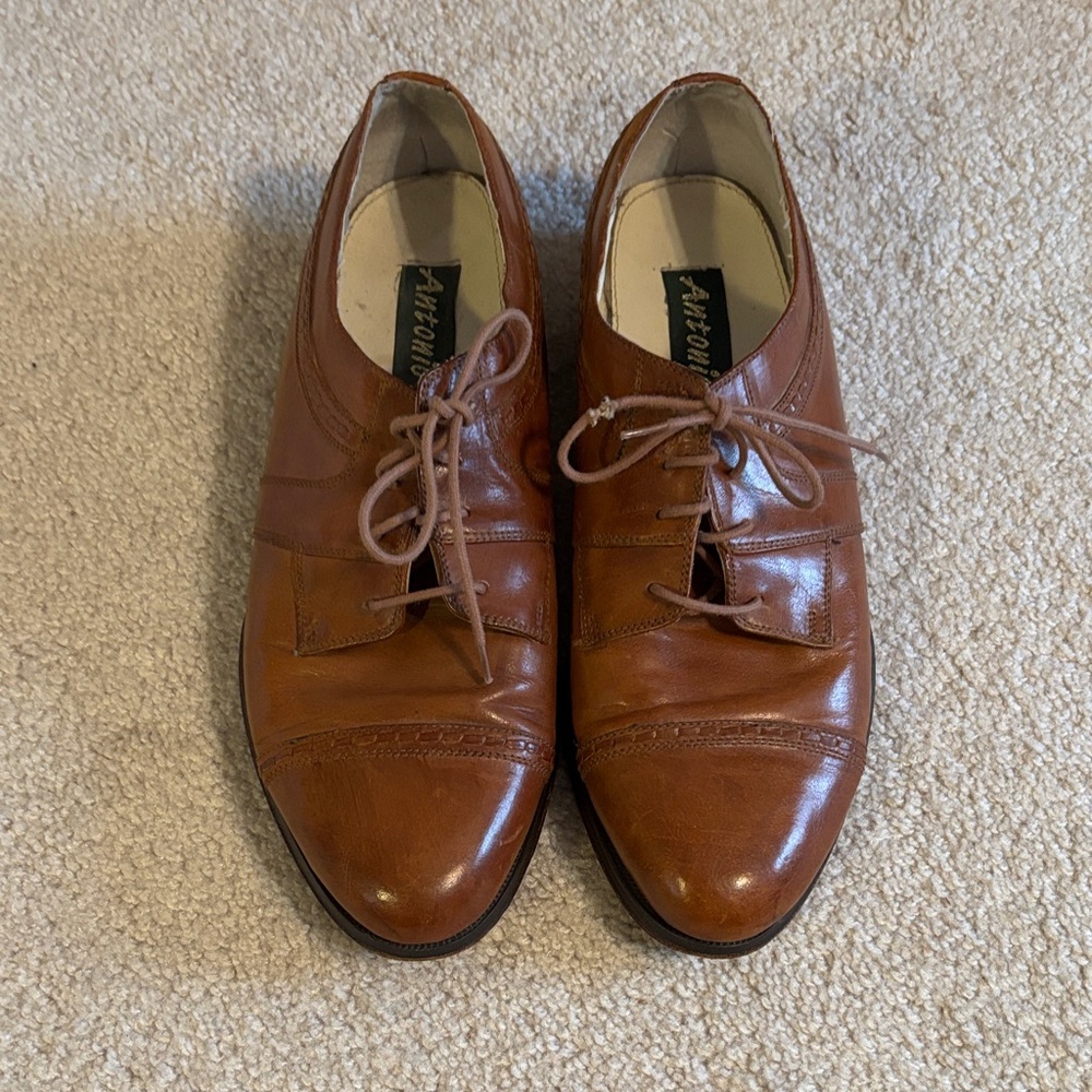 3/$18🌼 VINTAGE Brown Leather Men's Oxfords